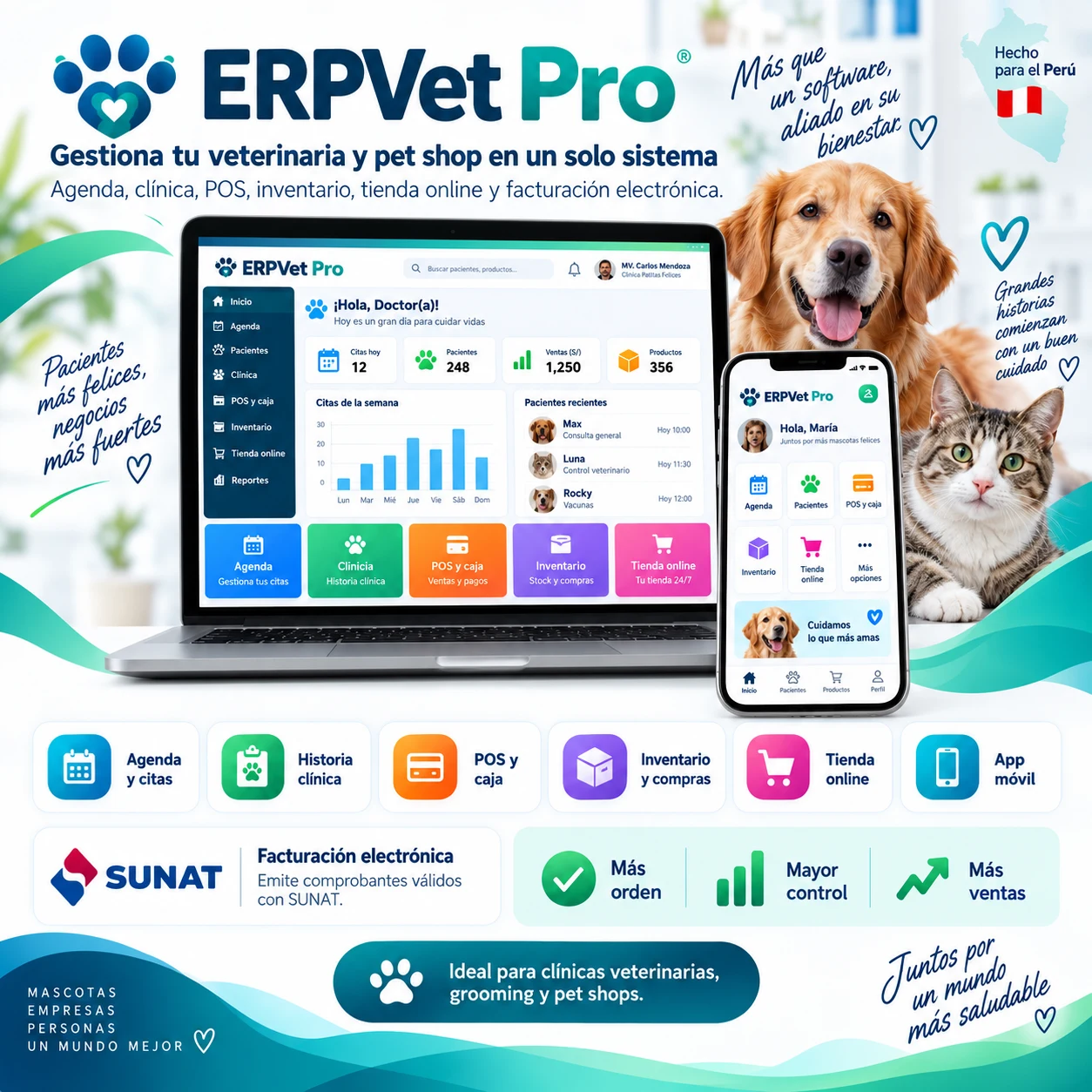 Presentación de ERPVET PRO — Gestión Veterinaria Integral