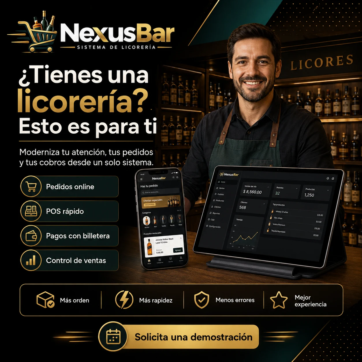 Captura de Licorería Standard — Ecommerce, POS y Delivery