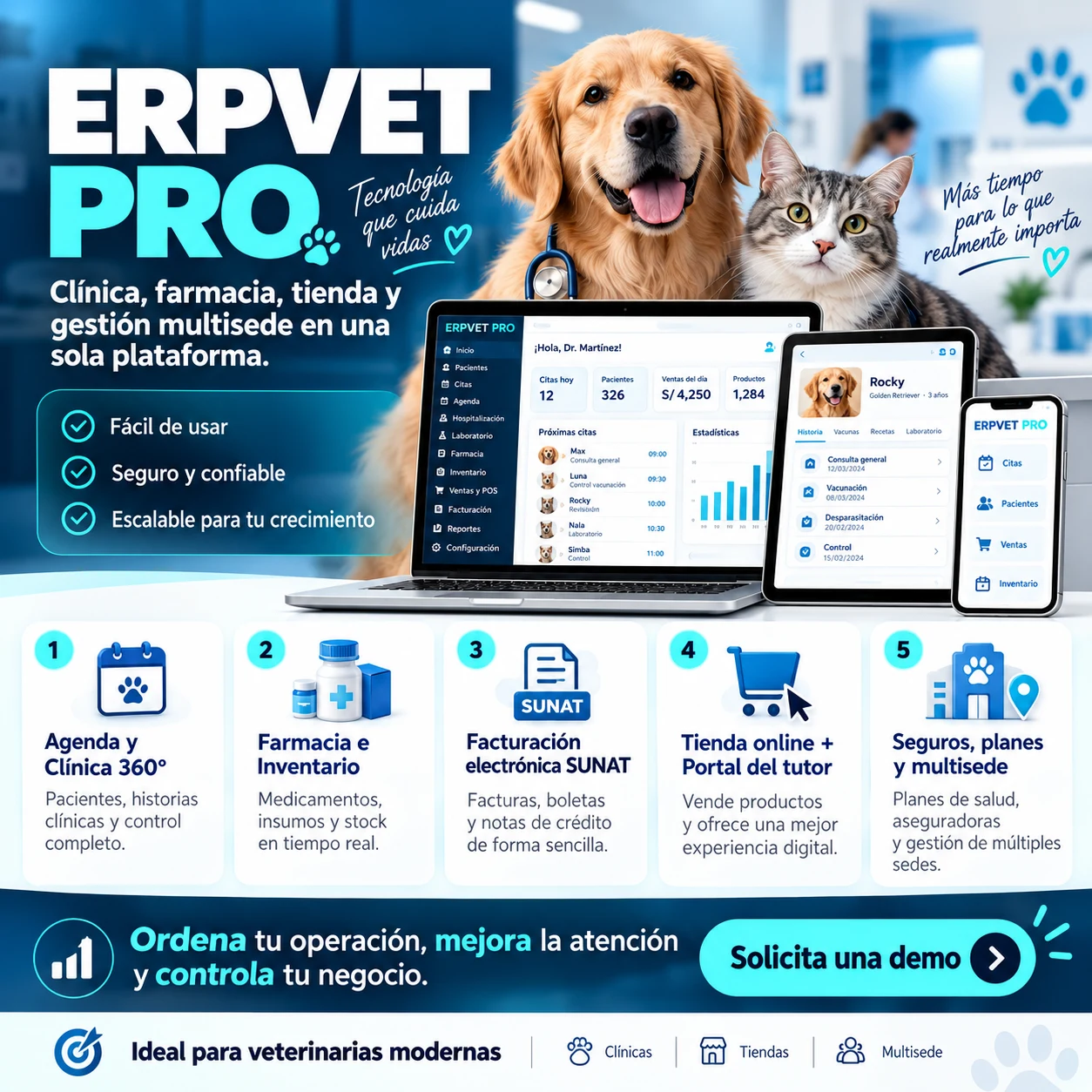 ERPVET PRO — Gestión Veterinaria Integral